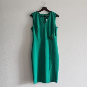 NWT-Calvin Klein V-Neck Sheath Dress